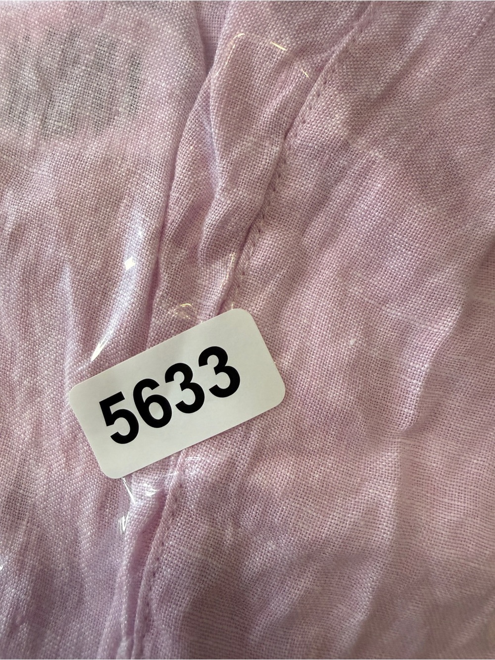 Calypso St. Barth’s Pink Linen Popover Blouse Size Large 25633 - Picture 10 of 10